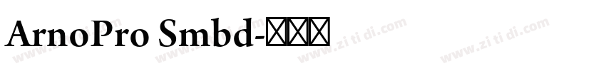 ArnoPro Smbd字体转换